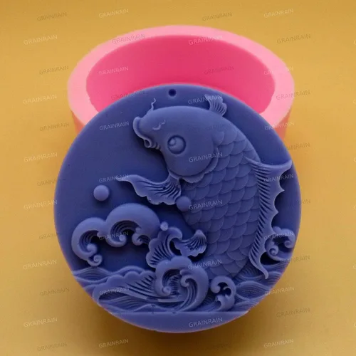 Miniatura 2 de Craft Art - Molde de silicona para jabón, moldes de silicona hechos a mano para hacer jabón (11293)