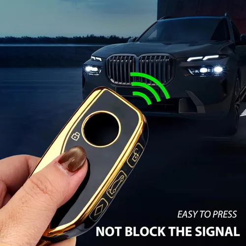 Miniatura 4 de Funda de llavero de TPU suave, compatible con BMW 2023 2024 2025 Nueva Serie 5/7 740i 760i X1 X5 X6 X7 XM IX IX3 I5 I7 etc, protector remoto de 360