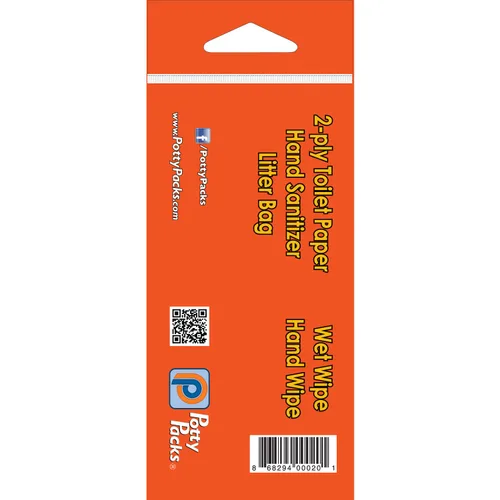 Miniatura 2 de Sh!t Kit Paquete de baño portátil de viaje de un solo uso con papel higiénico de 2 capas (4 pies), bolsa de eliminación, toallitas húmedas
