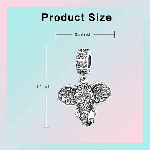 Miniatura 135 de LUXILLA Abalorio de plata de ley 925 para madre, hija, abuela, para familia, amor, madre, hija, abuela, para pulseras, collares, dijes, abalorios