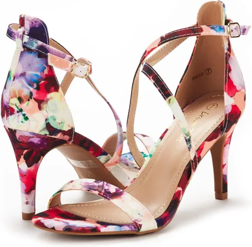 Miniatura 2 de DREAM PAIRS - sandalias abiertas de tacón aguja para mujer Dolce Fashion
