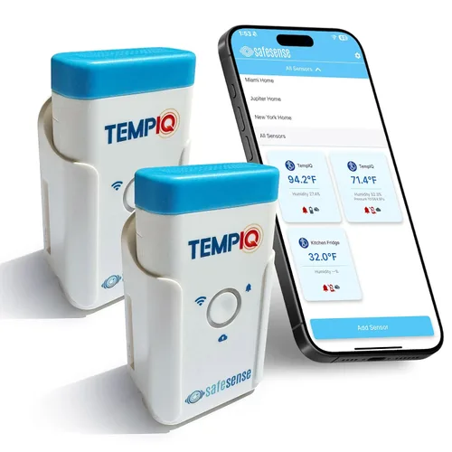Miniatura 10 de TEMPIQ - Sensor remoto de temperatura y humedad WiFi – Integración de aplicaciones, alertas, ayuda a monitorear el segundo hogar, AirBnb, RV
