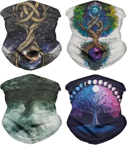 GLUDEAR Rave - Bandana para el cuello, bufanda para el cuello, bufanda para el sol, polvo, viento, pasamontañas, para hombres y mujeres