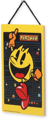 Miniatura 2 de Pac-Man Jumping - Decoración colgante de pared de madera, divertido letrero de Pac-Man para sala de juegos o dormitorio