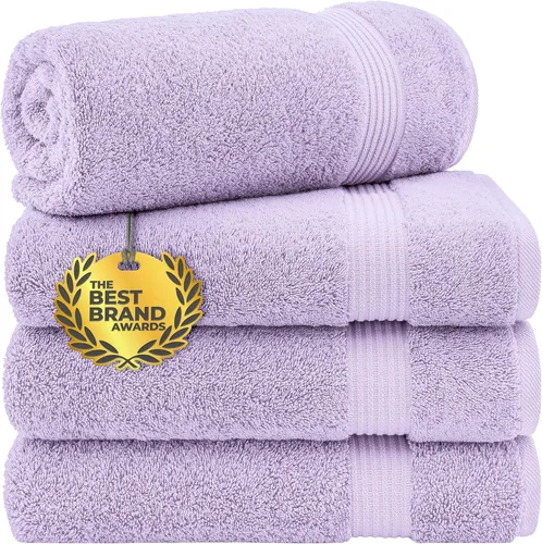 Miniatura 96 de Cotton Paradise - Juego de 4 toallas de mano para baño, 100% algodón turco, toallas suaves y absorbentes para la cara, toallas de mano color gris