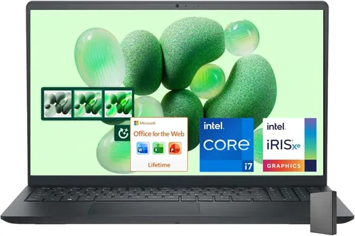 Dell Inspiron 3520 Laptop FHD de 15.6 pulgadas, procesador Intel Core i7-1255U, 16 GB de RAM, SSD de 1 TB, cámara web, HDMI, ranura para tarjeta SD,