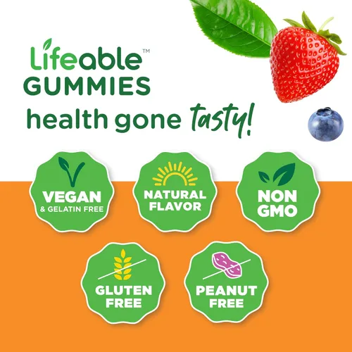 Miniatura 4 de Lifeable Biotin Kids + probiótico 2 mil millones de UFC para niños, paquete de gomitas – Gran sabor, suplemento vitamínico, sin gluten, sin OMG