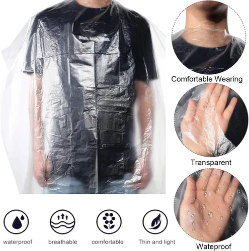 Miniatura 2 de 100 capas desechables de peluquería, 51 x 36 pulgadas, impermeable, para peluquería, para peluquería, para niños y adultos