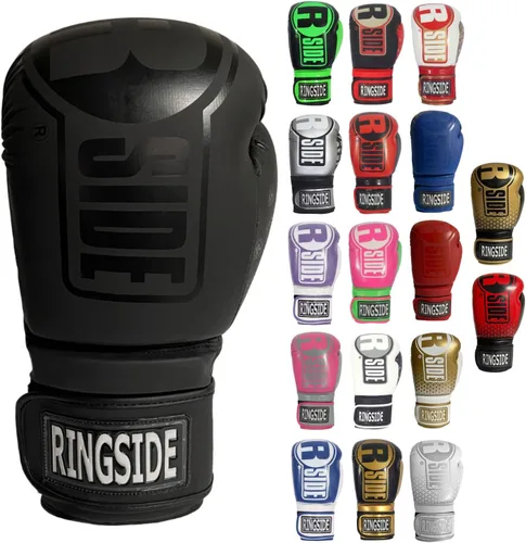 Ringside Apex - Guantes de boxeo IMF-Tech con soporte seguro para la muñeca, guantes de boxeo sintéticos para hombres y mujeres