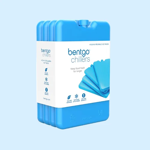 Miniatura 7 de Bentgo Chillers Ice Packs: diseño delgado y reutilizable de enfriamiento de congelación rápida mantiene la comida fresca en loncheras, bolsas