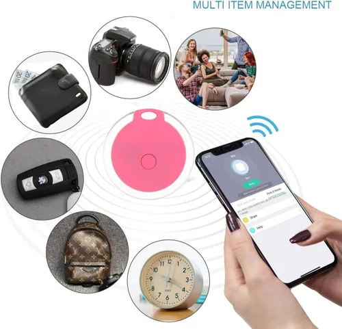 Miniatura 2 de Paquete de 4 localizadores de llaves inteligentes, dispositivo de seguimiento GPS para niños, mascotas, llavero, cartera, equipaje, etiqueta