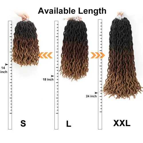 Miniatura 7 de Eliza - Extensiones de cabello trenzado sintético, de rizos gitanos, ondulados, teñido degradado estilo ombre, 8 paquetes/lotes, 100 % kanekalon