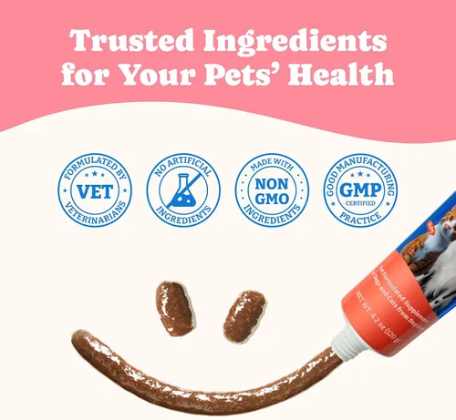 Miniatura 9 de Gel nutricional de calostro bovino para perros y gatos - Suplemento alto en calorías para perros y gatos, apoya el apetito por los gatos, apoyo