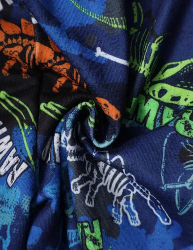 Miniatura 5 de KANGKANG Conjunto de sudadera de manga larga con estampado de letras para niños pequeños, conjunto de pantalones con estampado de dinosaurio