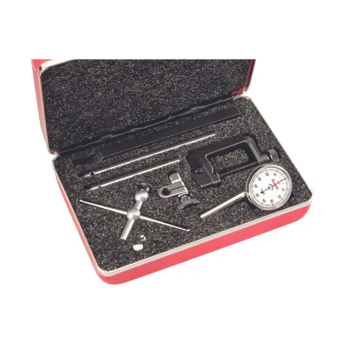 Miniatura 8 de Starrett Juego de indicadores de prueba de esfera universal con émbolo trasero, cara blanca, lectura 0-100, rango de 0-0.2 pulgadas, graduación