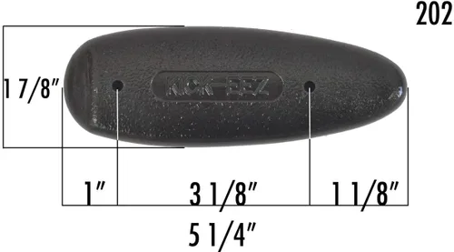Miniatura 4 de KICK-EEZ® Sporting Clay Grind-to-Fit Recoil Pad - Screw-On Sorbothane® Buttstock Pad for Shotguns & Rifles - Made in USA