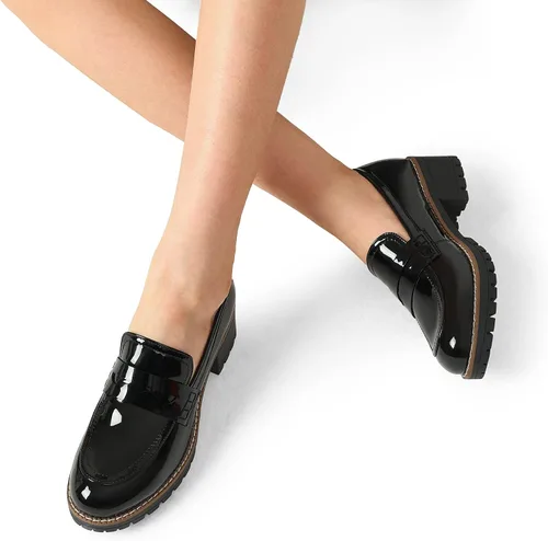 Miniatura 7 de DREAM PAIRS Womens Loafers, Slip On Platform Chunky Penny Heeled Loafers for Women Dressy and Work, Womens Business Casual Shoes