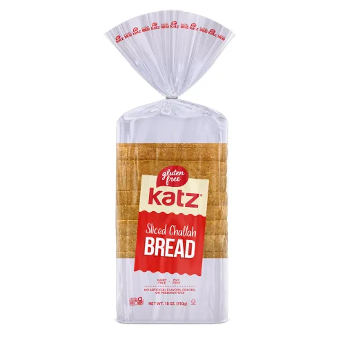 Katz Gluten Free Pan de jalá rebanado | Sin lácteos, sin nueces, sin gluten | Kosher (1 paquete de 1 pan rebanado, 18 onzas)