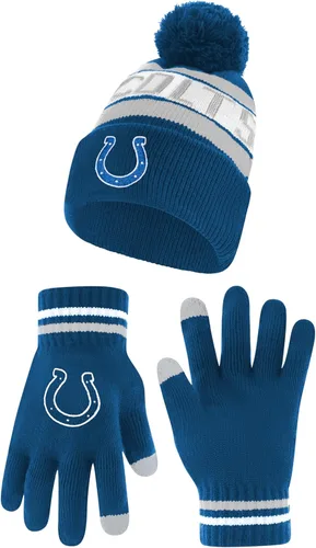 Miniatura 24 de Ultra Game Adults NFL Official Super Soft Winter Beanie Knit Hat With Warm Touch Screen Gloves Color del equipo 2
