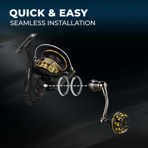 Miniatura 6 de GOMEXUS Power Handle for Daiwa BG 1500-8000 (Choose Option for Different Size)【Notice】 Not for BG SW. Please do not Adapt to Other reels to Avoid