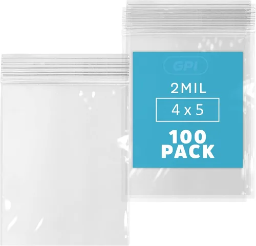 Miniatura 15 de GPI - Bolsas con cremallera de 2 x 6 pulgadas, 1000 unidades, 2 mil, bolsas de plástico transparente con cierre de cremallera, con cierre de cierre