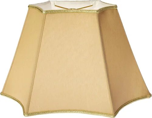Miniatura 6 de Royal Designs - Pantalla rectangular curvada de esquina invertida, color beige, (8 x 5) x (14 x 9) x 10 pulgadas