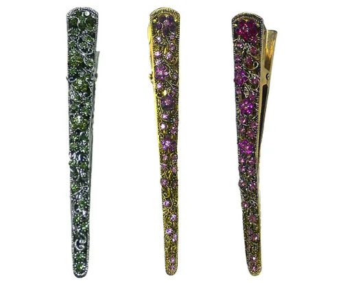 Miniatura 19 de NM110-2-6d1 - Juego de 6 pinzas de metal resistentes para el cabello para mujeres y niñas