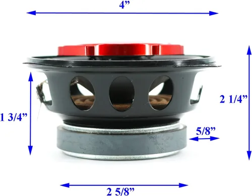 Miniatura 7 de Par de altavoces coaxiales SoundXtreme de 4 pulgadas en 3 vías y 220 vatios para automóvil con clasificación CEA (2 altavoces)