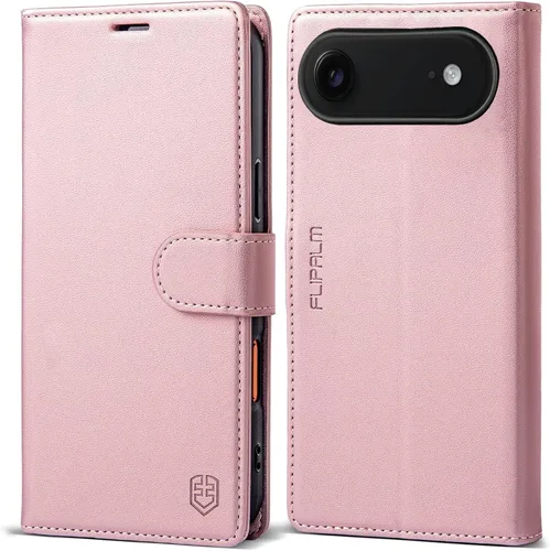 Miniatura 18 de Funda tipo cartera para iPhone 17 Pro Max con tarjetero de crédito, de piel sintética, con función atril, funda protectora a prueba de golpes