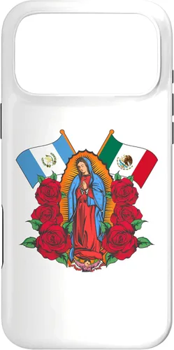 Miniatura 22 de Funda para iPhone 13 Pro Max Virgen de Guadalupe con bandera de Guatemala y México