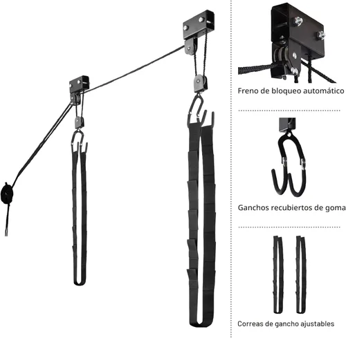 Miniatura 3 de RAD Sportz Kayak Storage Hoist - Overhead Pulley System with 125lb Capacity for Canoes, Bikes, Ladders, and More - for up to 12-Foot Ceilings