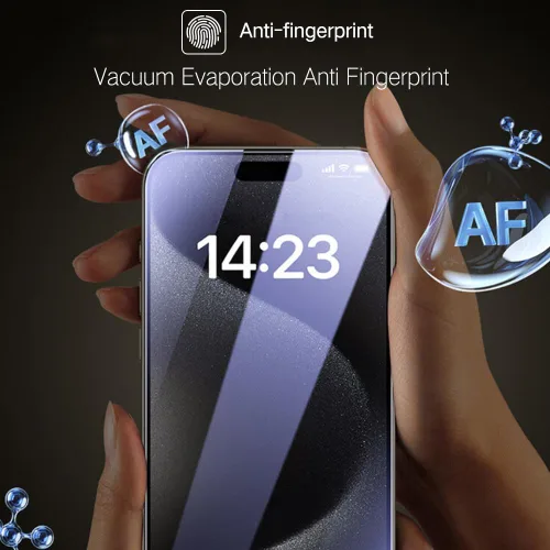 Miniatura 5 de PERFECTSIGHT - Protector de pantalla de privacidad compatible con iPhone 15 Pro de 6.1 pulgadas, antiluz azul, antiespía, HD, transparente, sin