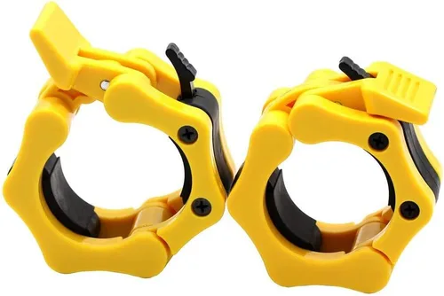 Abrazaderas para barra de 5 cm, collares de ejercicio de alta resistencia de 5 cm, juego de 2 unidades de liberación rápida, bloqueo de placa de