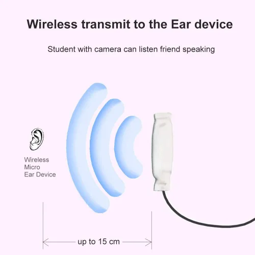 Miniatura 3 de Cámara IP WiFi 4K Módulo de cámara oculta con auricular inalámbrico Lente flexible larga Detección de movimiento y batería externa Comunicación