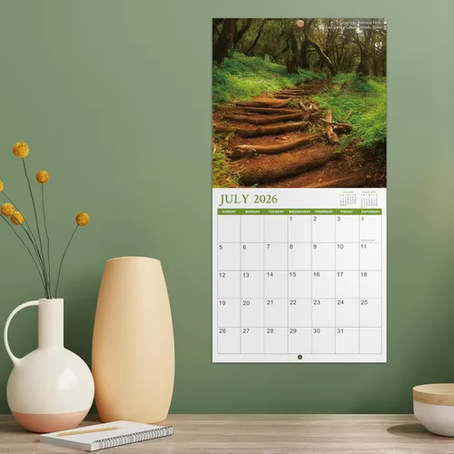 Miniatura 9 de Calendario de pared 2026-2027 - 2026-2027 - Calendario de pared de 18 meses de julio de 2026 a diciembre de 2027, 12 x 24 pulgadas (abierto)