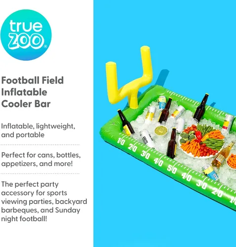 Miniatura 2 de TrueZoo - Barra de refrigeración inflable de campo de fútbol, enfriador de bebidas para fiestas, enfriador de cerveza inflable, cubeta de hielo, 52