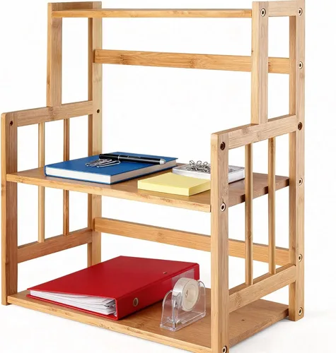 Estante de bambú para especias de 3 niveles, organizador de encimera de cocina, estante ajustable para hierbas, frascos y botellas