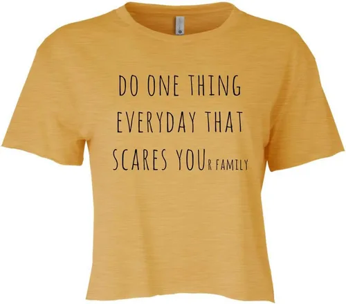 Miniatura 17 de Cute Women's Screen Printed Crop Tee, Shirts With Sayings, Heather Gray or Gold