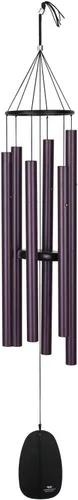 Miniatura 27 de Woodstock Chimes Signature Collection, Campanas del Paraíso, Plata Antigua 32", Campanillas de Viento de Diseños Decorativos para Exteriores, Patio