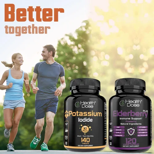 Miniatura 5 de Health Dose Tabletas de potasio + yoduro (KI) – 130 mg 140 tabletas – para apoyo tiroideo, metabolismo celular y equilibrio electrolítico – Sin OMG