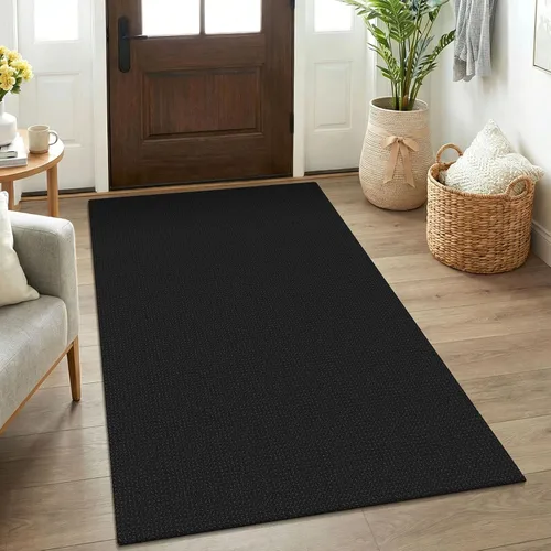 Miniatura 75 de KOZYFLY - Tapetes para entrada, lavable, tejido, con respaldo de goma antideslizante, de algodón, interiores, cocina, entrada, vestíbulo y puerta