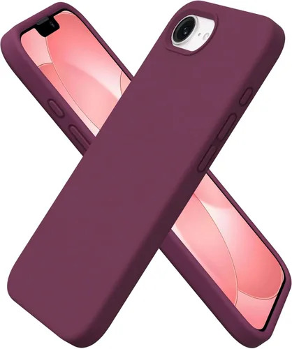 Miniatura 19 de ORNARTO Funda compatible con iPhone 16e de 6.1 pulgadas (2025), silicona líquida de 3 capas cubierta completa de goma de gel suave, funda protectora
