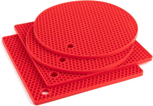 Miniatura 9 de Joyhalo Alfombrillas de silicona para salvamanteles, porta ollas, almohadillas calientes, porta platos, almohadilla de agarre, pelador de ajo
