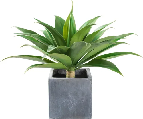 Miniatura 23 de Velener Plantas artificiales de agave falsas, Plantas suculentas falsas para decoración de habitaciones, tallos de plantas de agave sintético sin