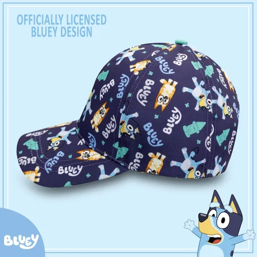 Miniatura 5 de Bluey Gorra de béisbol para niños pequeños Lindo sombrero para niños, gorra de pelota ajustable para niños pequeños, bingo, bandido