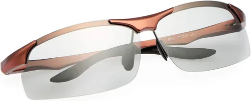 Miniatura 9 de YIMI Gafas de sol deportivas polarizadas fotocrómicas para hombre, ciclismo, pesca, conducción, protección UV, gafas antirreflejos 8003 Azul