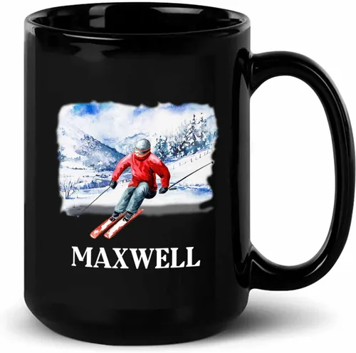 Miniatura 20 de Taza de café de fútbol personalizada con nombre, regalos para hombres, mujeres, amantes del fútbol, taza de cerámica negra personalizada de 11 onzas