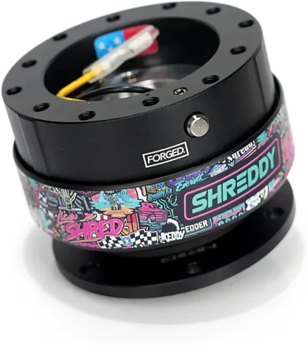 Miniatura 8 de NRG Innovations Gen 2.0 Adaptador de liberación rápida para volante de 6 orificios con pernos de montaje, liberación rápida - cuerpo negro/anillo