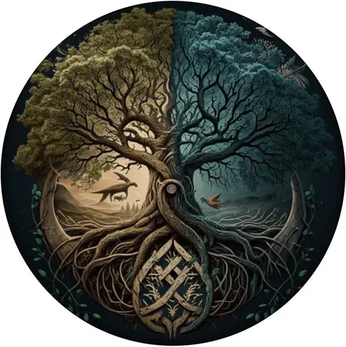 Miniatura 3 de Yggdrasil" Viking Tree of Life Design PopSockets PopGrip intercambiables