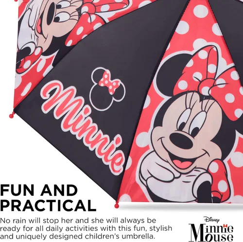 Miniatura 4 de Disney Paraguas para niños FrozenPrincessMinnie Mouse para niños pequeños y niñas pequeñas para niños de 3 a 6 años
